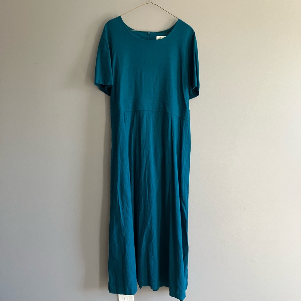 Orvis Teal Midi Dress